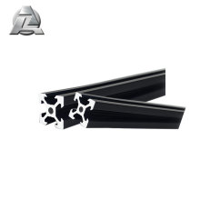 profilé en aluminium extrudé de rail de rainure de taille standard 15x15 noir t